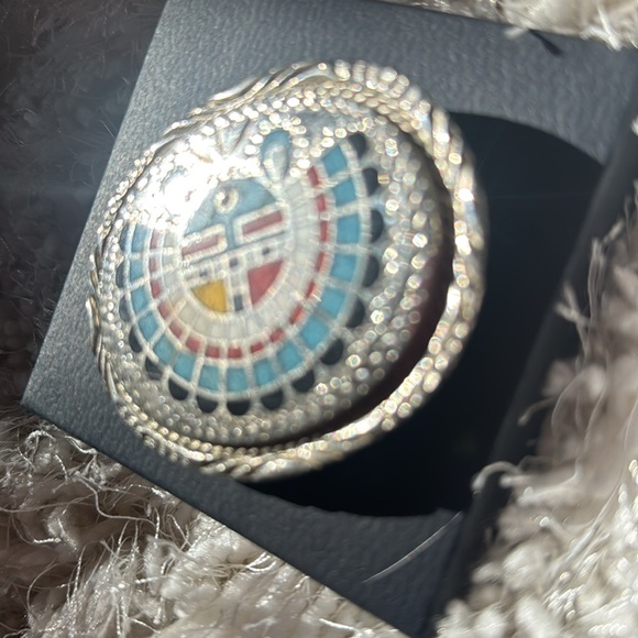 Vintage Zuni Sun Face Belt Buckle main image 15